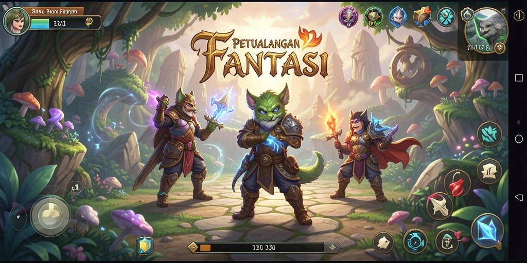 Tampilan menarik dari gameplay RPG di 33L yang memikat.