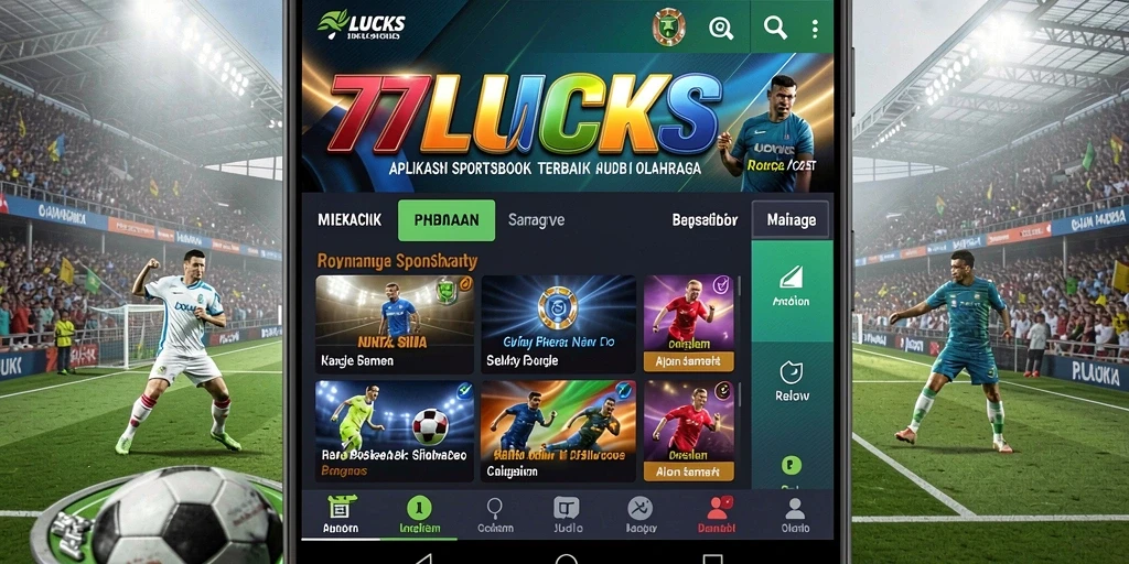 Tampilan gameplay sportsbook 77LUCKS yang menarik dan interaktif.