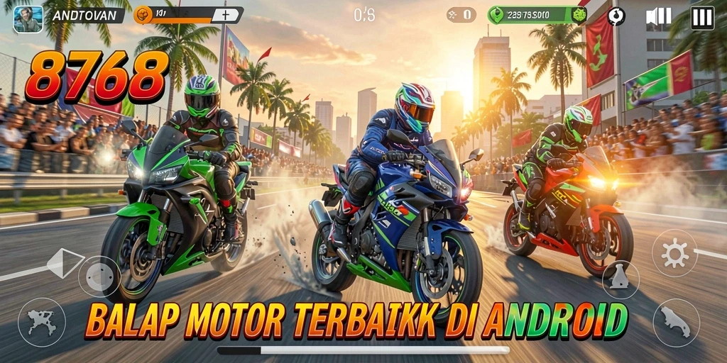 Gameplay mendebarkan dan grafis menakjubkan di 8768.