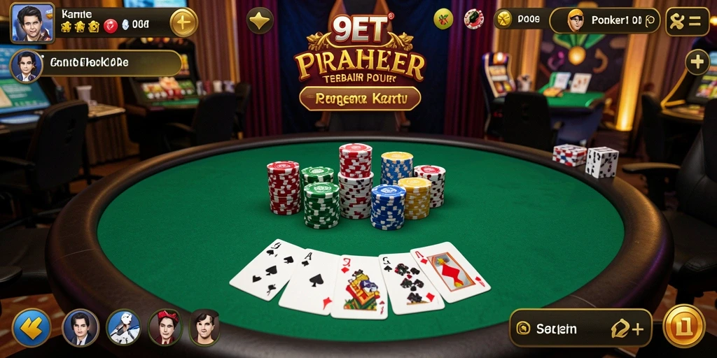 Tampilan gameplay poker yang menarik di 9ET.