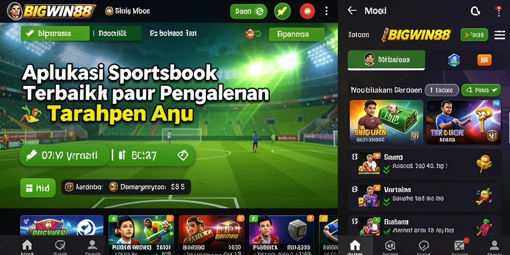 Tampilan gameplay menarik dan interaktif dari aplikasi Sportsbook BIGWIN88.