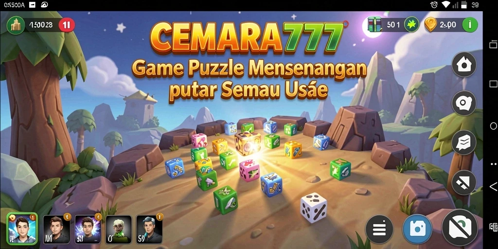 Tangkapan layar gameplay CEMARA777 yang menunjukkan berbagai puzzle menantang.