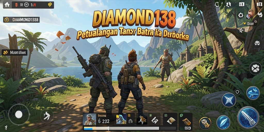 Screenshot dari gameplay intensif DIAMOND138 di dunia terbuka.