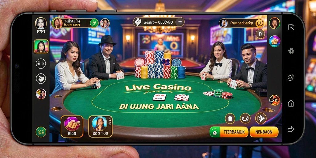 Tampilan gameplay menegangkan di F7F7 Live Casino.