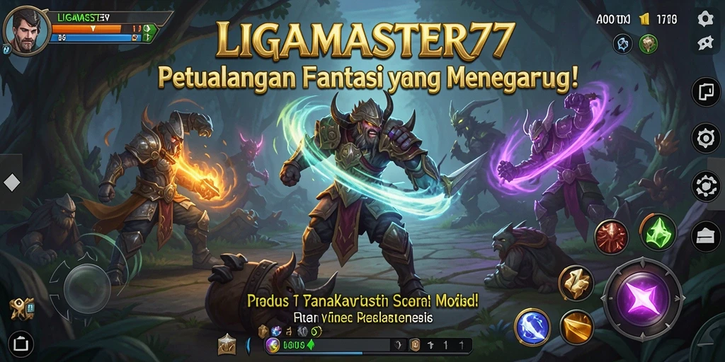 Gameplay seru dalam LIGAMASTER77 dengan aksi petualangan RPG.