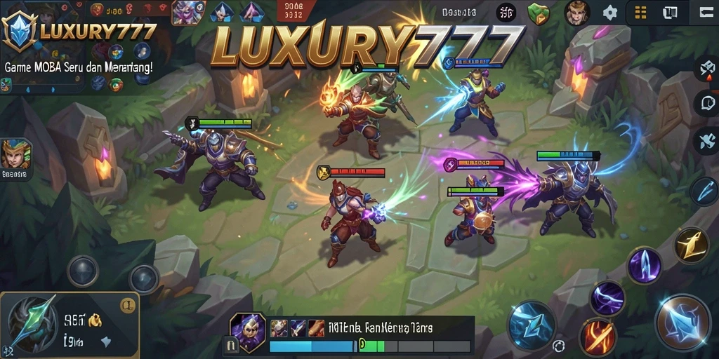 Tampilan seru dan strategis dari gameplay LUXURY777.