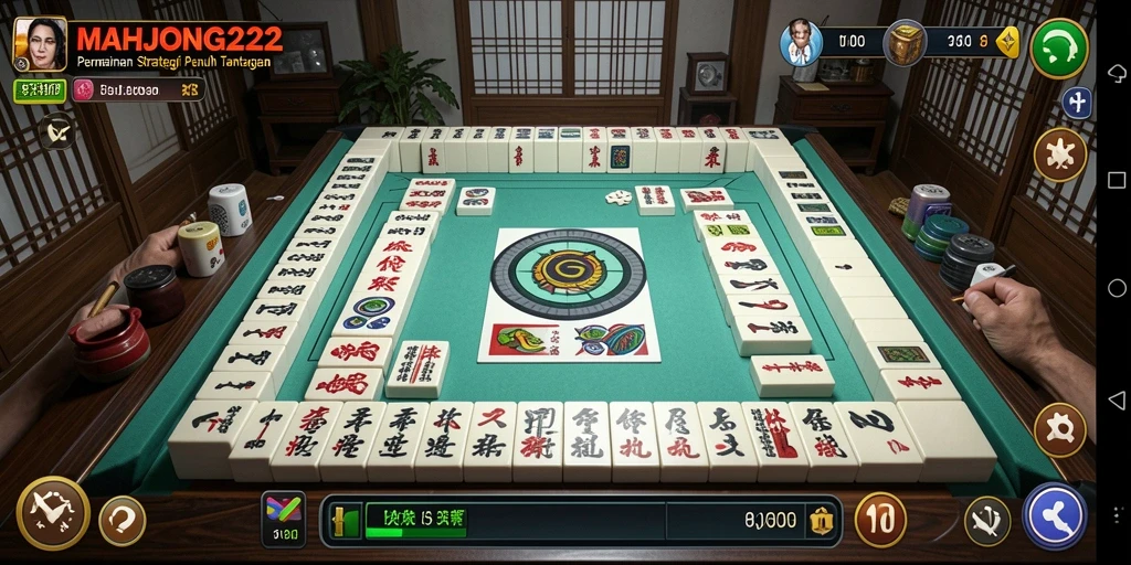 Tampilan menarik dari gameplay strategi MAHJONG222 yang memukau.