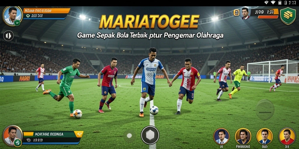 Tangkapan layar gameplay MARIATOGEL yang menampilkan aksi seru di lapangan.