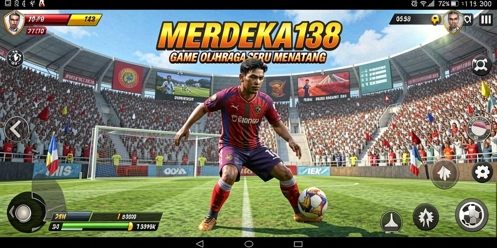 Tampilan gameplay <strong>MERDEKA138</strong> yang dinamis dan penuh aksi.
