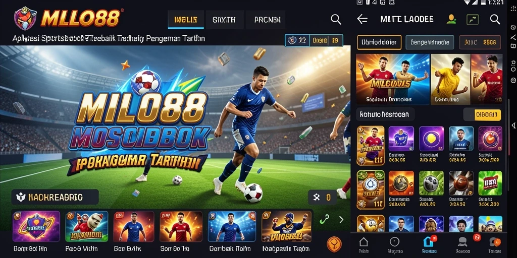 Tampilan gameplay Sportsbook yang menarik di MILO88.
