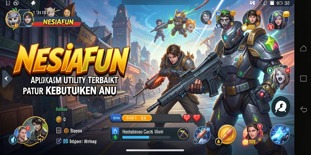 Tampilan antarmuka aplikasi Utility NESIAFUN yang sederhana dan intuitif.