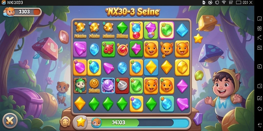Gameplay seru NX303, cocok untuk pecinta Match-3.