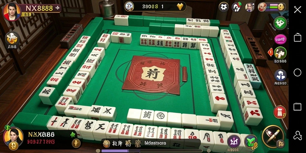 Tampilan gameplay Mahjong yang seru dan menarik dari NX888.
