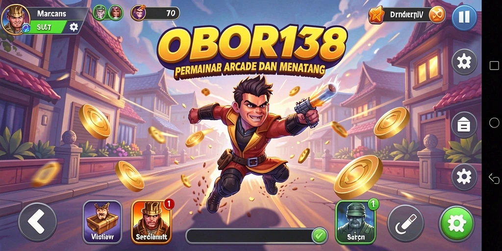Tangkapan layar OBOR138 menampilkan aksi seru dan gameplay Arcade yang dinamis.