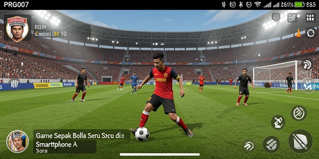 Menampilkan serunya gameplay sepak bola di PRG007.