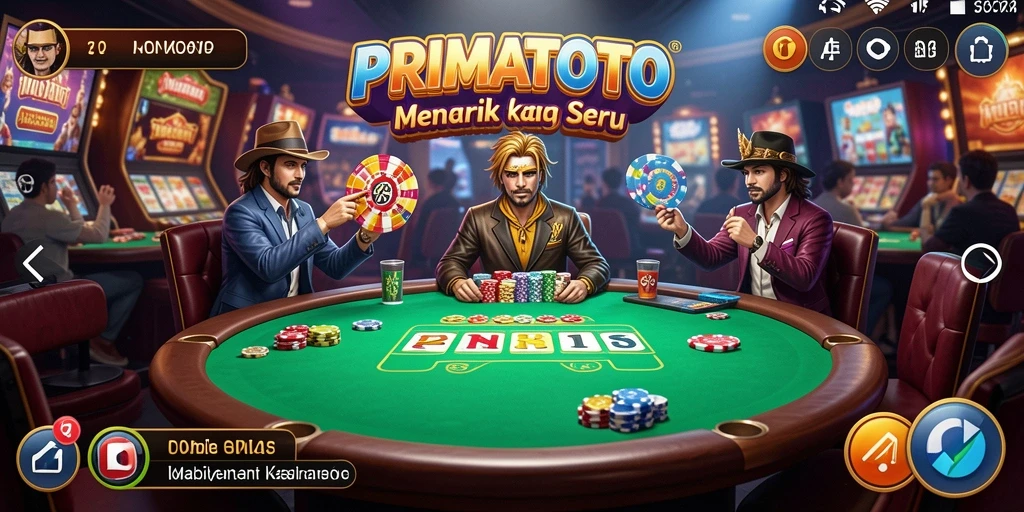 Tampilan gameplay seru dan mengasyikkan di PRIMATOTO.