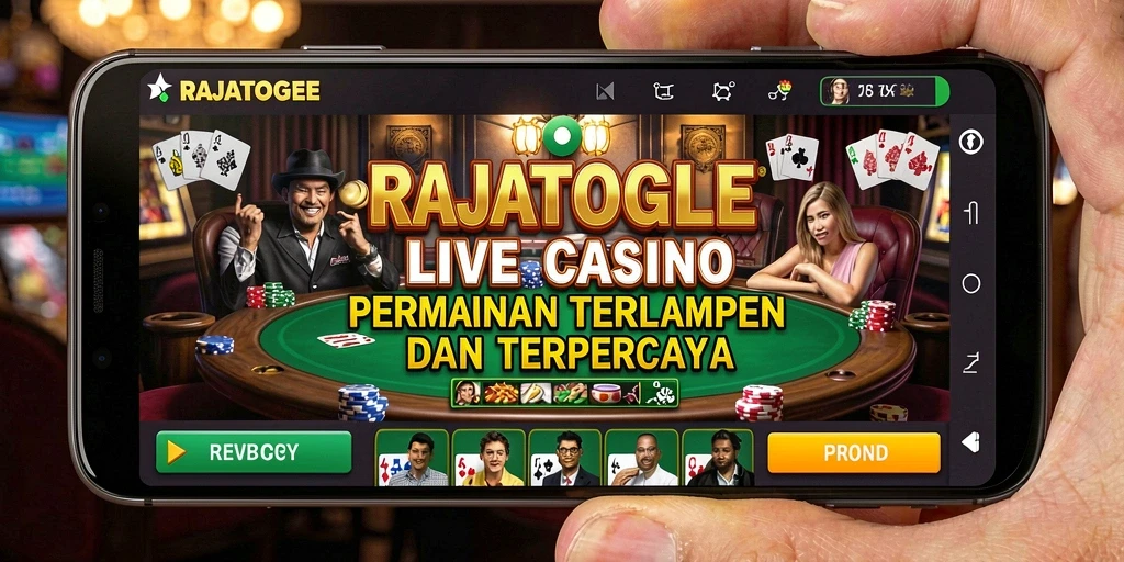 Tampilan gameplay Live Casino yang menarik dan interaktif di RAJATOGEL.