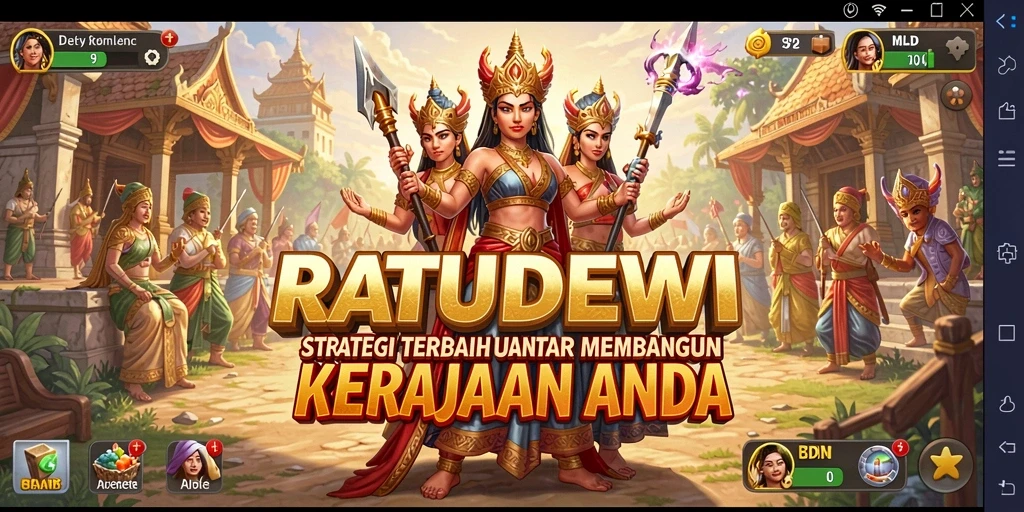 Screenshot gameplay <strong>RATUDEWI</strong> yang menunjukkan serangan strategis.