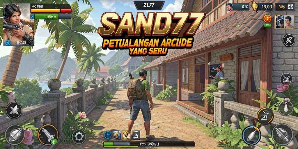 Tampilan gameplay menarik dari SAND77 dengan grafis yang memukau.
