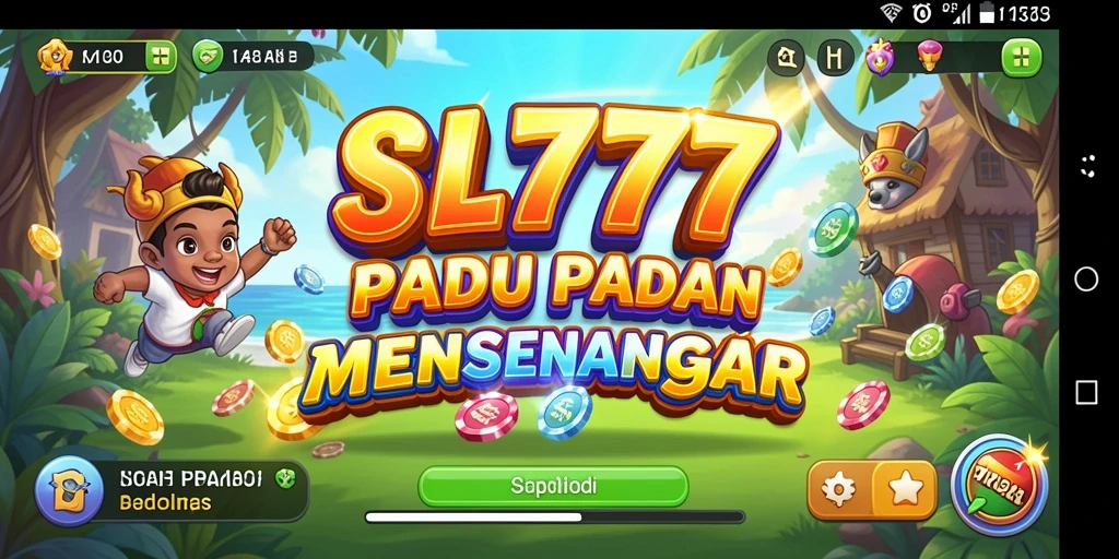 Tampilan gameplay seru dalam permainan Match-3 SL777.