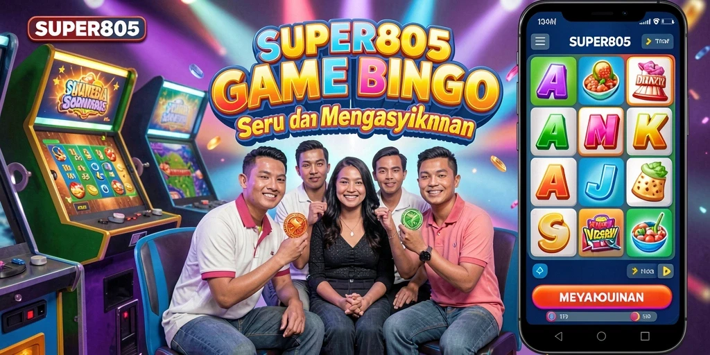 Tampilan gameplay seru dari SUPER805 yang penuh interaksi Bingo.