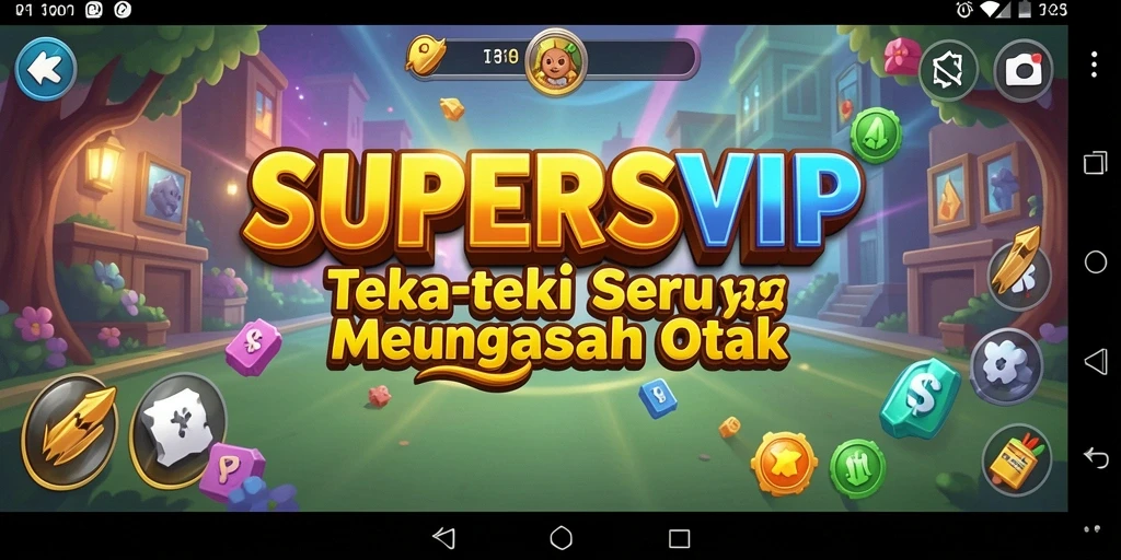 Tampilan gameplay SUPERSVIP menampilkan tantangan puzzle yang menarik.