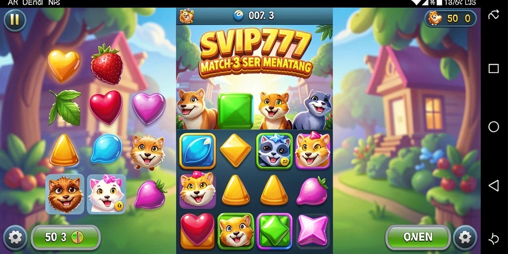 Tampilan gameplay seru di SVIP777, penuh warna dan tantangan.