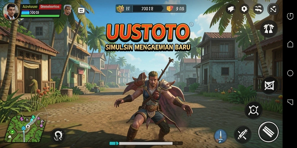 Tangkapan layar gameplay UUSTOTO dengan elemen simulasi yang menarik.