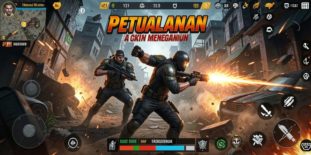 Tampilan menakjubkan dari aksi di V21 dengan gameplay seru.