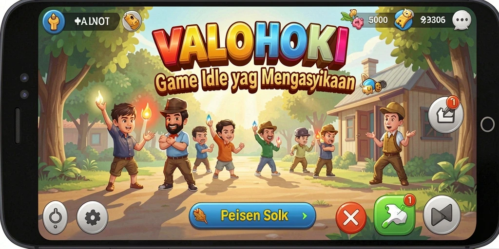 Tampilan screenshot gameplay VALOHOKI dalam aksi Idle yang menarik.