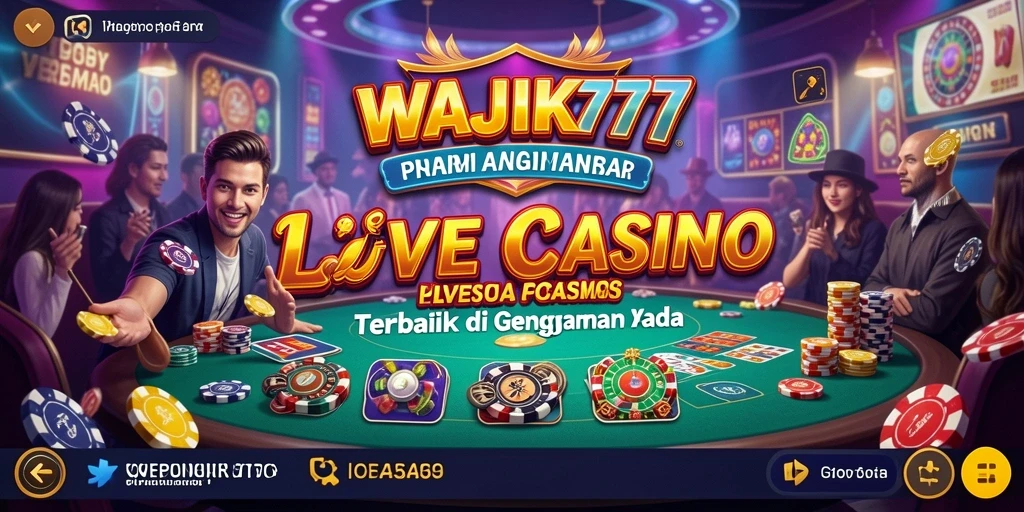 Tangkapan layar utama WAJIK777 menunjukkan dealer profesional yang siap melayani pemain.