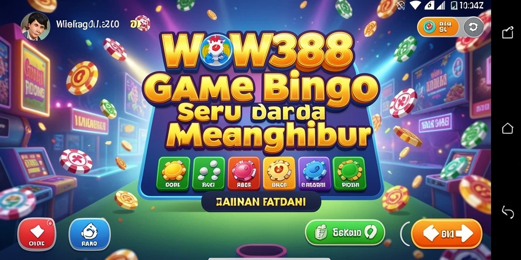 Gameplay seru Bingo di aplikasi WOW388 yang mengasyikkan.